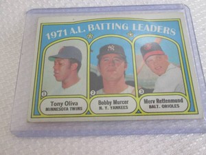1972 Topps Tony Oliva Batting Leade...
