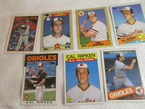 1985 - 1988 Topps Cal Ripken Cards...