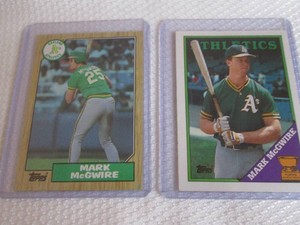 1987 & 1988 Topps Mark McGwire Card...