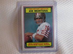 1983 Topps Joe Montana Card...