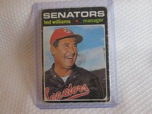 1971 Topps Ted Williams Card...