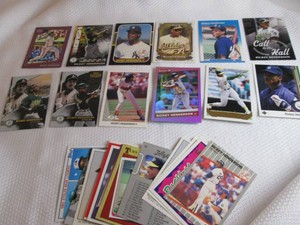 Rickey Henderson Trading Card Lot...