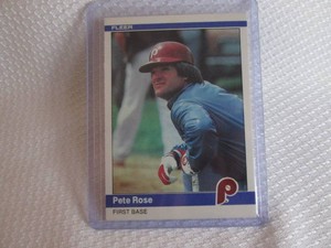1984 Fleer Pete Rose Card...