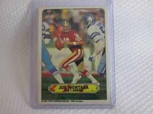 1983 Topps Joe Montana Sticker Card...
