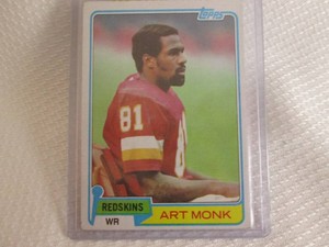1981 Topps Art Monk Rookie Card...
