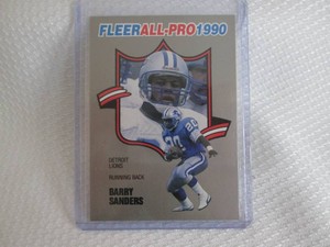1990 Fleer Barry Sanders All Pro Ca...