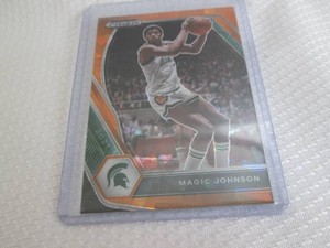 2021 Prizm Magic Johnson Orange Pri...