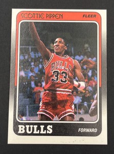 1988-89 Fleer Basketball #20 Scottie Pippen Rookie Card Chicago Bulls - Sharp Corners and Misspelled Name on Back (Pippin)