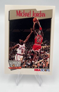 1991-92 NBA Hoops #455 Michael Jordan Supreme Court Chicago Bulls (NM)