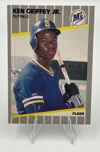 1989 Fleer Baseball #548 Ken Griffey, Jr. Rookie Card (NM)