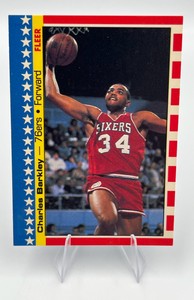 1987-88 Fleer Basketball Sticker #6 Charles Barkley Philadelphia 76ers (NM)