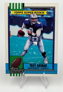 1990 Topps Football #482 Troy Aikman Super Rookie Dallas Cowboys (NM)