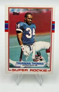 1989 Topps Football #45 Thurman Thomas Super Rookie Buffalo Bills (NM)