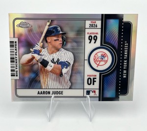 2026 Topps Chrome Baseball Aaron Judge #BTP-18 Big Ticket Refractor New York Yankees (NM)