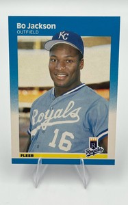 1987 Fleer Baseball #369 Bo Jackson Rookie Card Kansas City Royals