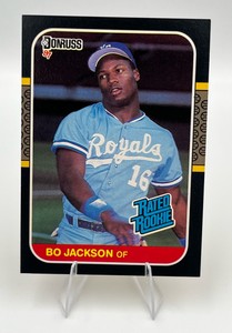 1987 Donruss Baseball #35 Bo Jackson RATED ROOKIE Kansas City Royals (NM)