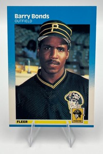 1987 Fleer Baseball #604 Barry Bonds RC (NM)