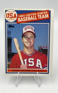 1985 Topps Baseball #401 Mark McGwire RC USA Team