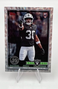 2026 Topps Football Mike Washington, Jr. RC Silver Crackle Foil #91TR-11 (NM)