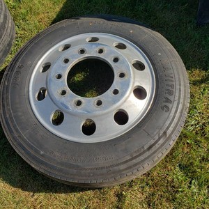 Power King 25570R22.5 Tire with Rim