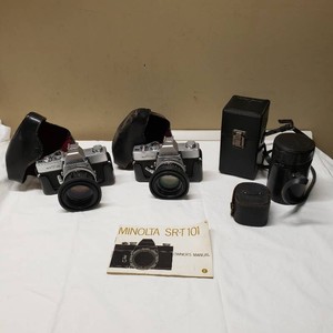 Minolta SR-T 101 Camera Bundle with Lenses and Accessories