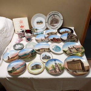 Collection of Commemorative Plates and Souvenir Items