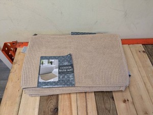 WHITLEY WILLOWS COTTON BATH MAT TAN 4PK