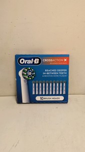 NEW ORAL-B CROSSACTION REPLACEMENT BRUSH HEADS 10 CT