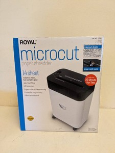 NEW ROYAL MICROCUT 14 SHEET PAPER SHREDDER