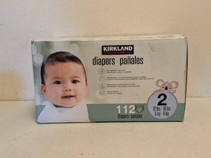 NEW KIRKLAND SIGNATURE DIAPERS SIZE 2 (112PK.)