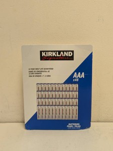 NEW KIRKLAND SIGNATURE AAA BATTERIES 48PK.