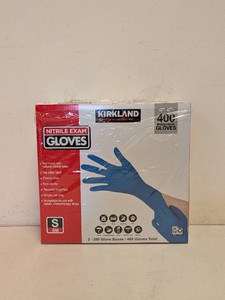KIRKLAND SIGNATURE NITRILE EXAM GLOVES SIZE SMALL 400PK