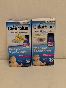 (2) NEW CLEARBLUE PREGNANCY TEST 30CT.