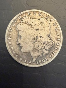 1901 Morgan Silver Dollar - United States $1 Coin
