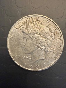 1934 United States Peace Silver Dollar