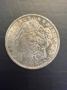 Antique 1891 United States Morgan Silver Dollar