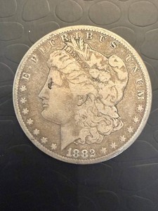 Vintage 1882 Morgan Silver Dollar