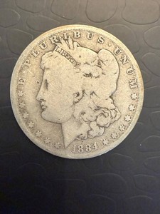 Antique 1884 Morgan Silver Dollar