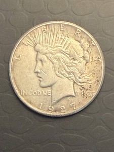Vintage 1921 Peace Silver Dollar