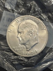 1971-S Eisenhower Silver-Clad Dollar Uncirculated-60