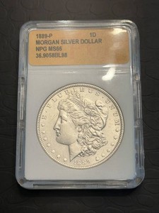1889-P Morgan Silver Dollar NPG MS66