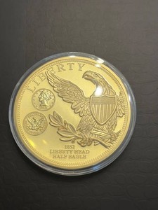 1852 Liberty Half Eagle Classic Eagles Medallion