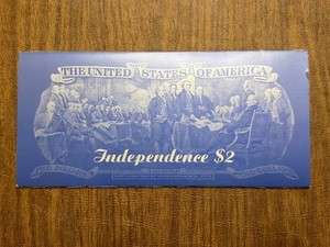 1995 United States $2 Star Note F00290551 Independence Folder