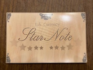 1953 Series US $5 Star Note F00345568 Framed Currency Display