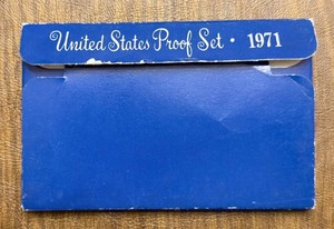 Vintage 1971 United States Proof Set - 5 Coins