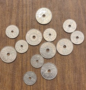 Norway 5 Kroner Coins - Mixed Designs (Lot of 14)