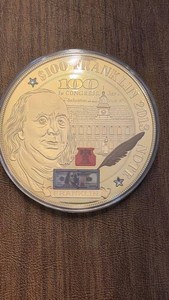 2013 Benjamin Franklin $100 Commemorative Medallion