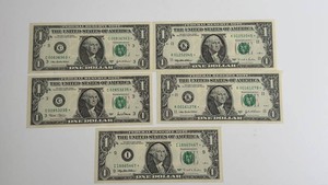 U.S. One Dollar Star Notes (Lot of 5)
