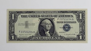1957A United States One Dollar Silver Certificate