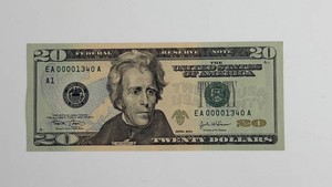 Series 2004A United States $20 Federal Reserve Note EA00001340A